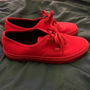 Red vans size 6